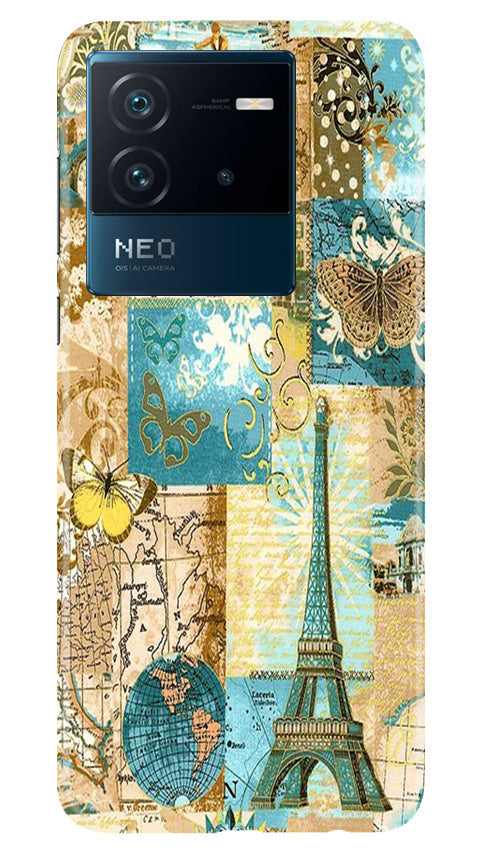 Travel Eiffel Tower Case for iQOO Neo 6 5G (Design No. 175)
