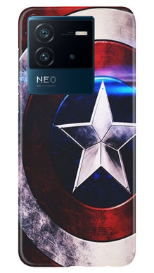 Captain America Mobile Back Case for iQOO Neo 6 5G (Design - 249)