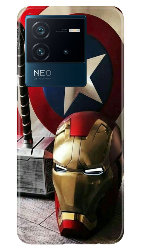 Captain America Shield Case for iQOO Neo 6 5G (Design No. 222)