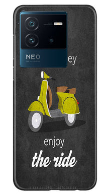 Vintage Scooter Mobile Back Case for iQOO Neo 6 5G (Design - 229)