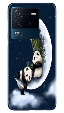 Panda Bear Mobile Back Case for iQOO Neo 6 5G (Design - 279)