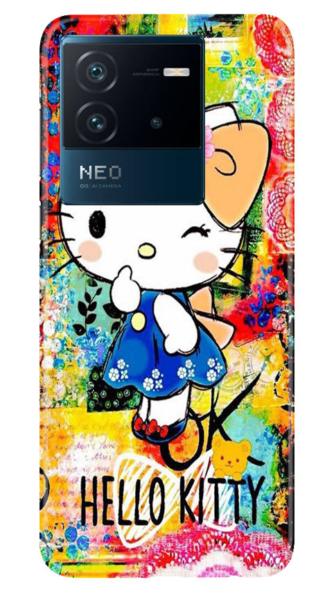 Hello Kitty Mobile Back Case for iQOO Neo 6 5G (Design - 321)