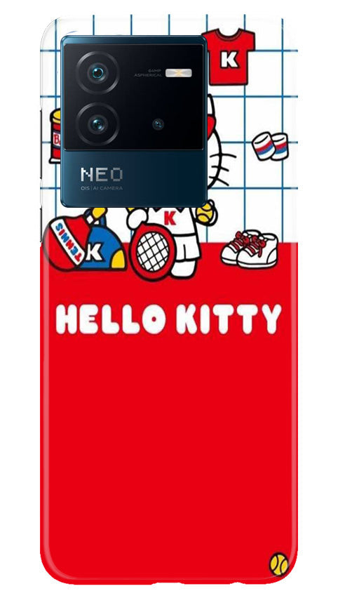 Hello Kitty Mobile Back Case for iQOO Neo 6 5G (Design - 322)