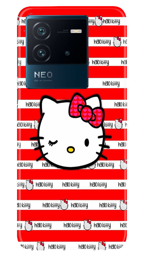 Hello Kitty Mobile Back Case for iQOO Neo 6 5G (Design - 323)