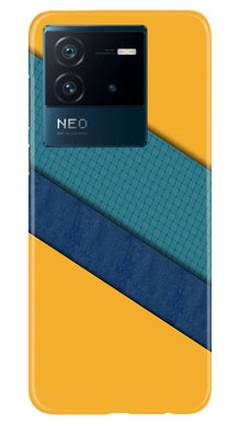 Diagonal Pattern Mobile Back Case for iQOO Neo 6 5G (Design - 329)