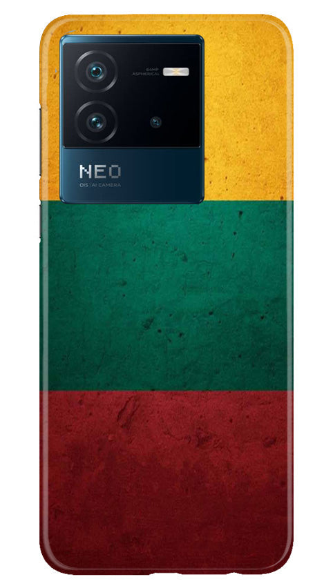 Color Pattern Mobile Back Case for iQOO Neo 6 5G (Design - 333)