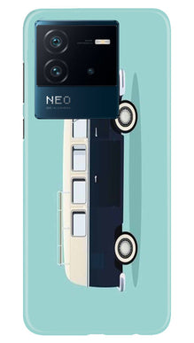 Travel Bus Mobile Back Case for iQOO Neo 6 5G (Design - 338)