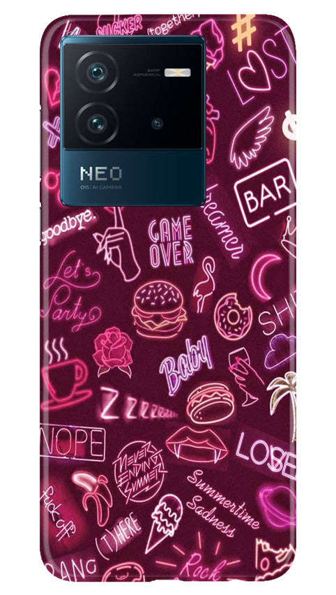 Party Theme Mobile Back Case for iQOO Neo 6 5G (Design - 350)