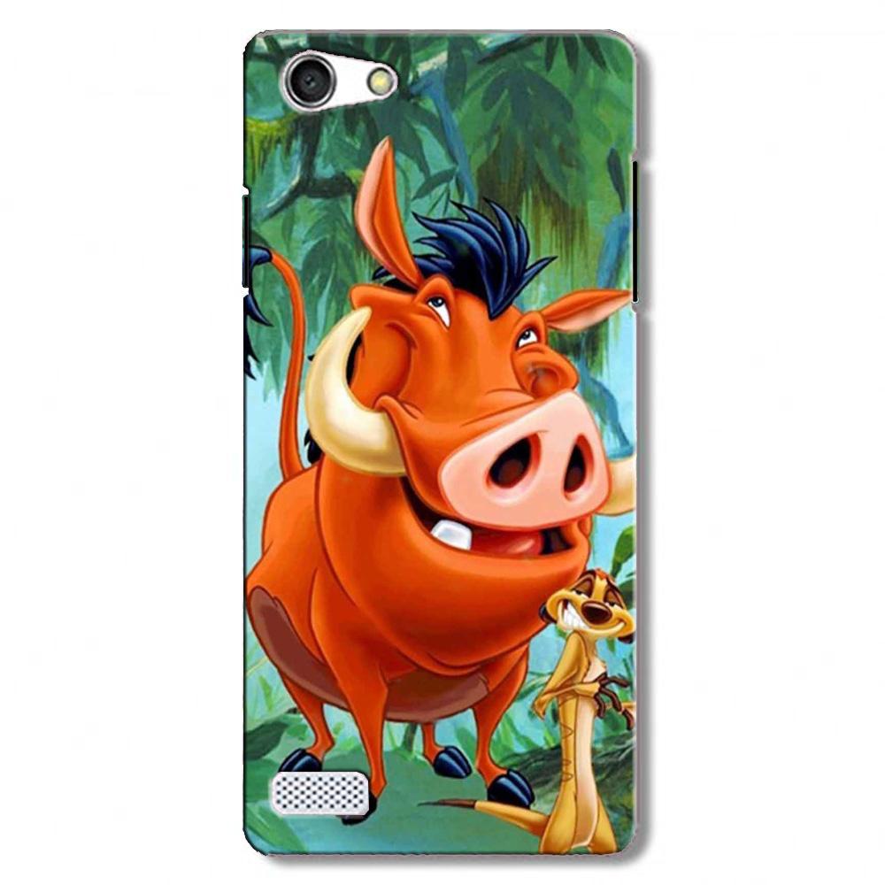 Timon and Pumbaa Mobile Back Case for Oppo A31 / Neo 5  (Design - 305)