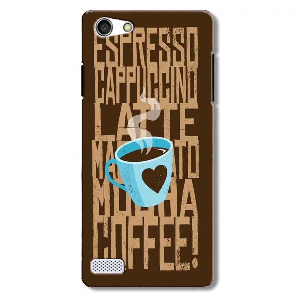 Love Coffee Mobile Back Case for Oppo A31 / Neo 5  (Design - 351)