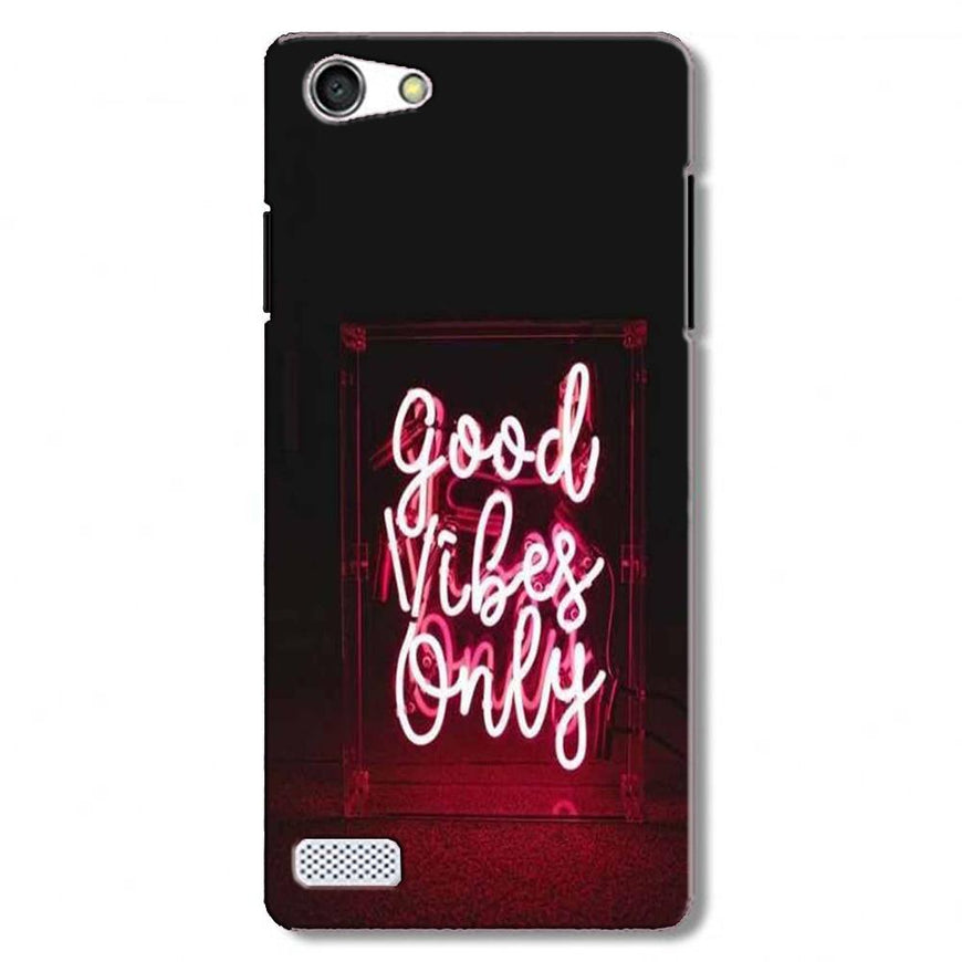 Good Vibes Only Mobile Back Case for Oppo A31 / Neo 5  (Design - 354)