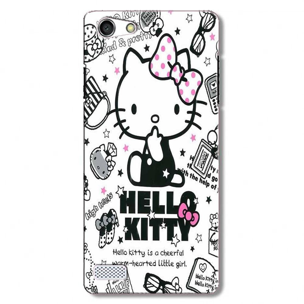 Hello Kitty Mobile Back Case for Oppo Neo 7/A33  (Design - 361)