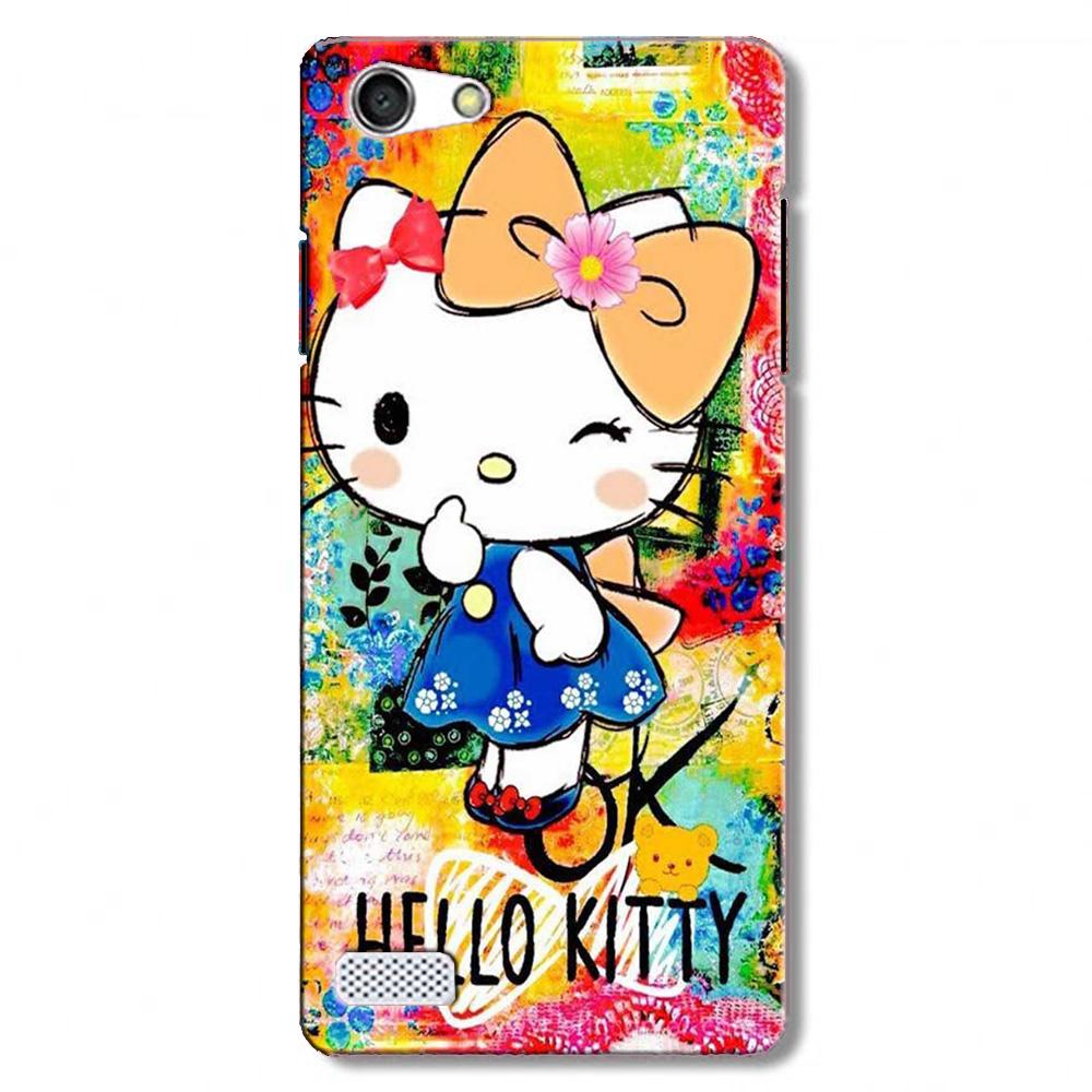 Hello Kitty Mobile Back Case for Oppo Neo 7/A33  (Design - 362)