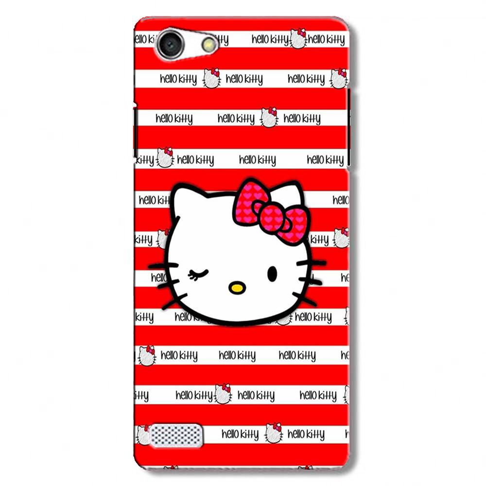 Hello Kitty Mobile Back Case for Oppo Neo 7/A33  (Design - 364)