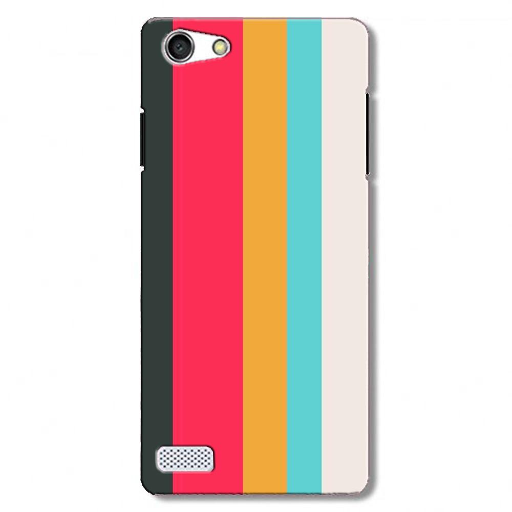 Color Pattern Mobile Back Case for Oppo Neo 7  (Design - 369)