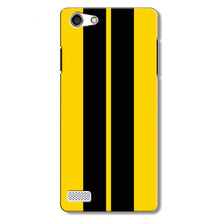 Black Yellow Pattern Mobile Back Case for Oppo Neo 7  (Design - 377)