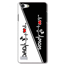 Love Mom Dad Mobile Back Case for Oppo Neo 7  (Design - 385)