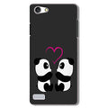 Panda Love Mobile Back Case for Oppo Neo 7/A33  (Design - 398)