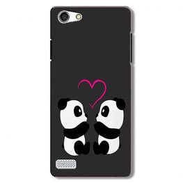 Panda Love Mobile Back Case for Oppo A31 / Neo 5  (Design - 398)