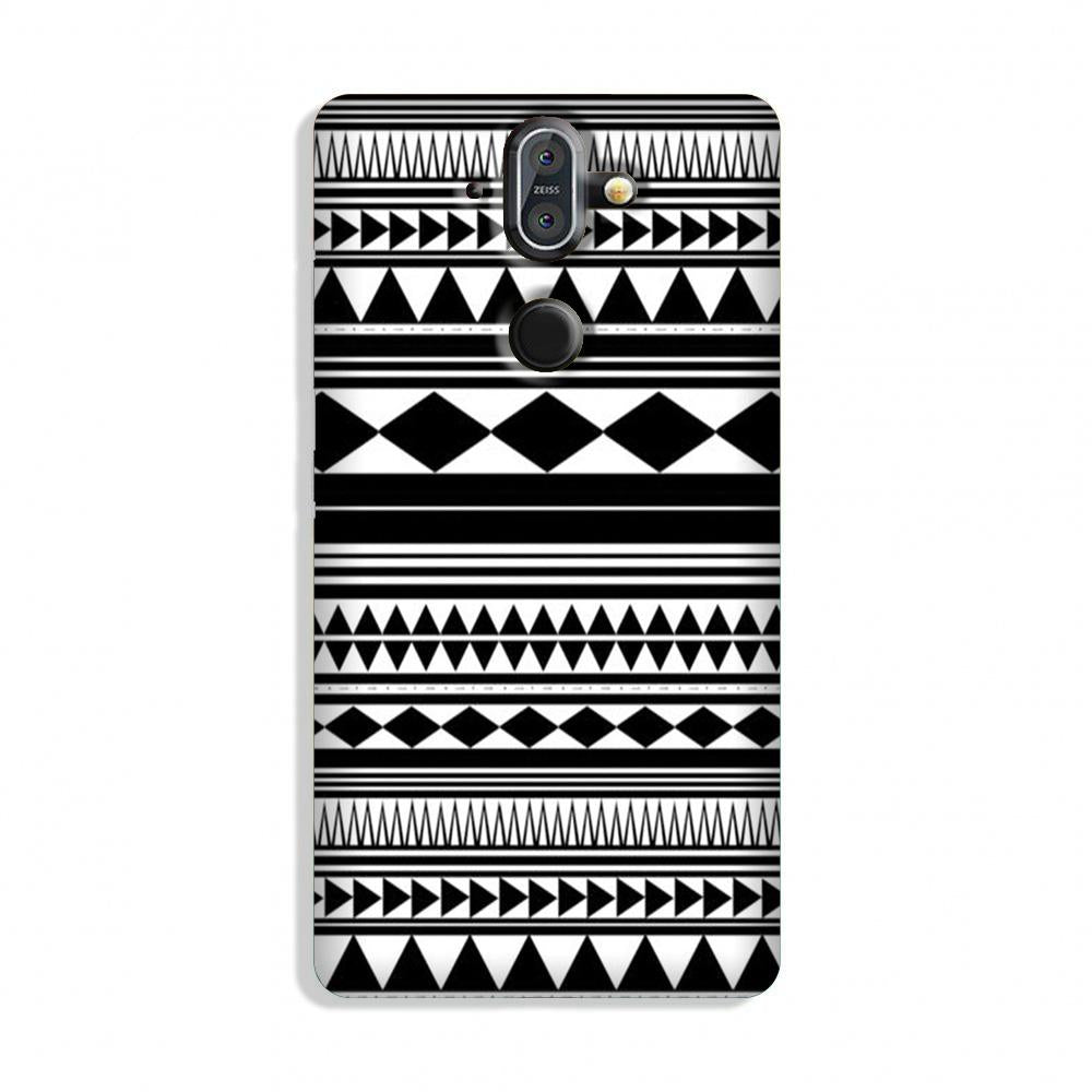 Black white Pattern Case for Nokia 8 Sirocco