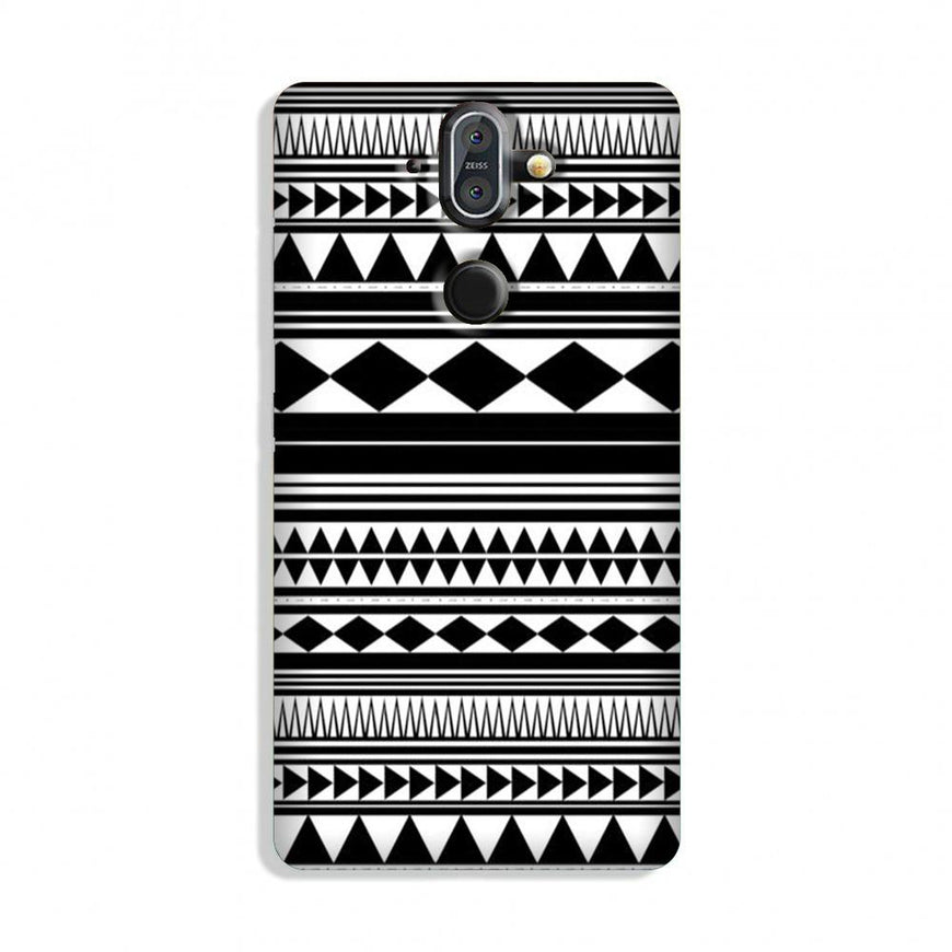 Black white Pattern Case for Nokia 8 Sirocco