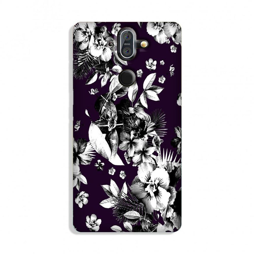 white flowers Case for Nokia 9 Pureview