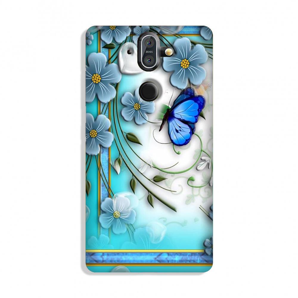Blue Butterfly Case for Nokia 9