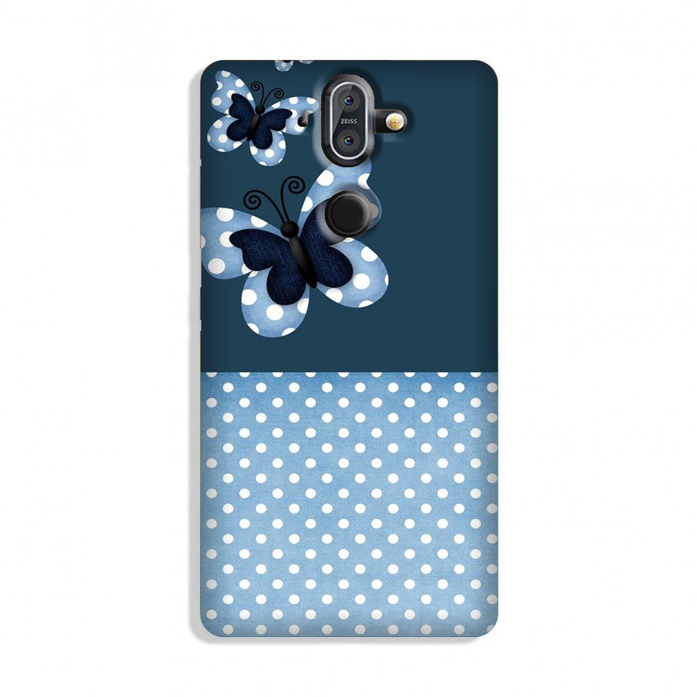White dots Butterfly Case for Nokia 9