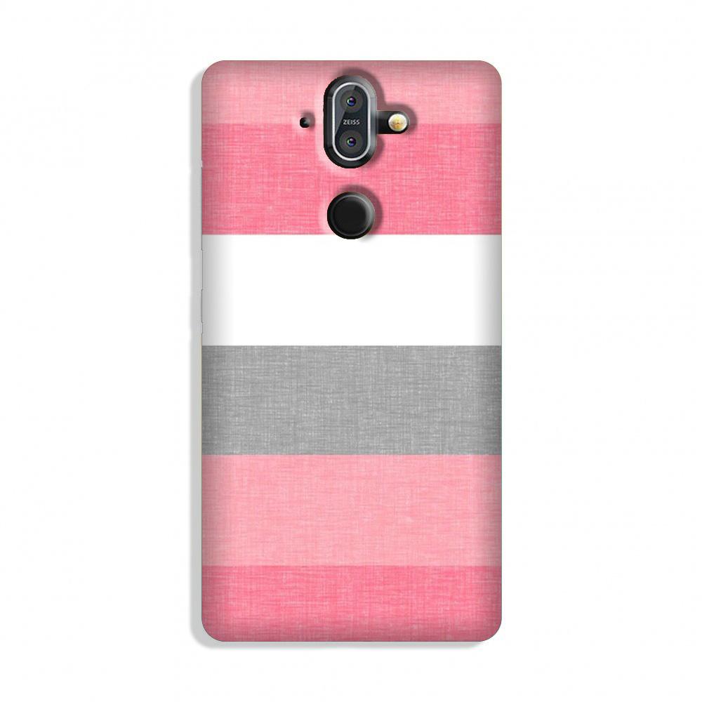 Pink white pattern Case for Nokia 9