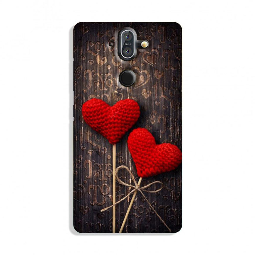 Red Hearts Case for Nokia 8 Sirocco