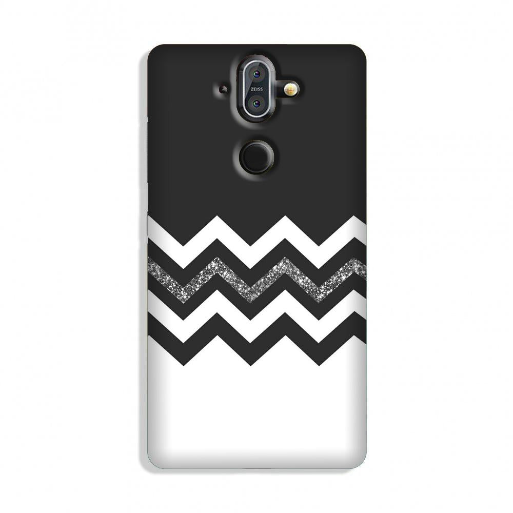 Black white Pattern2Case for Nokia 8 Sirocco