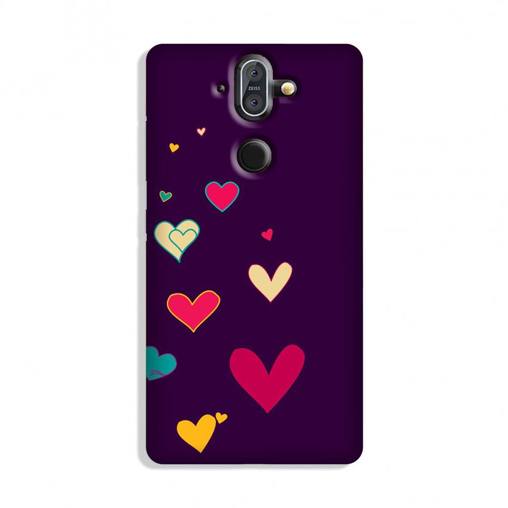 Purple Background Case for Nokia 9  (Design - 107)