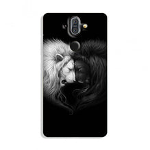 Dark White Lion Case for Nokia 9 Pureview  (Design - 140)