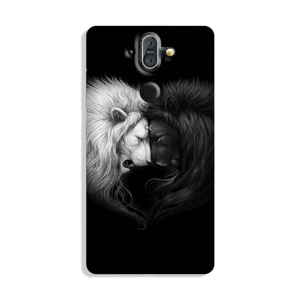 Dark White Lion Case for Nokia 9 Pureview  (Design - 140)