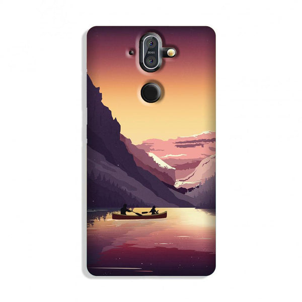 Mountains Boat Case for Nokia 9 Pureview (Design - 181)
