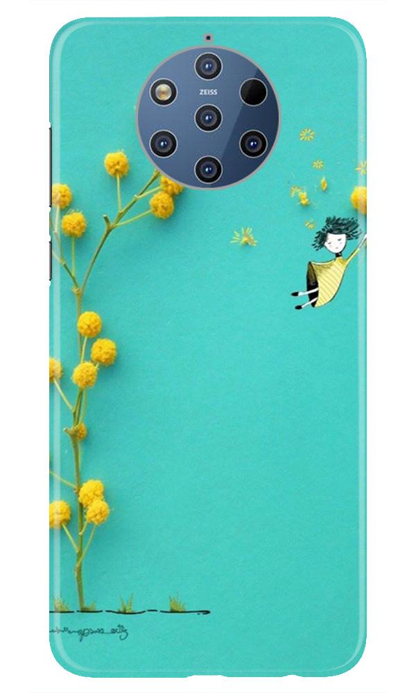 Flowers Girl Case for Nokia 9 Pureview (Design No. 216)