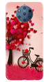 Red Heart Cycle Case for Nokia 9 Pureview (Design No. 222)
