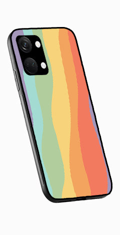 Muted Rainbow Metal Mobile Case for OnePlus Nord 3 5G   (Design No -02)