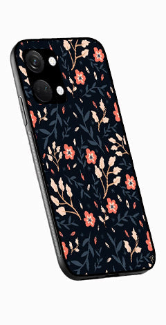 Floral Pattern Metal Mobile Case for OnePlus Nord 3 5G   (Design No -10)
