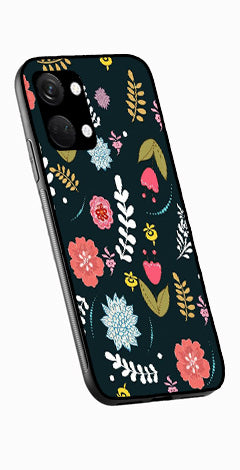 Floral Pattern2 Metal Mobile Case for OnePlus Nord 3 5G   (Design No -12)