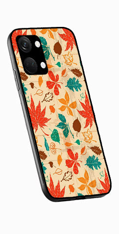 Leafs Design Metal Mobile Case for OnePlus Nord 3 5G   (Design No -14)