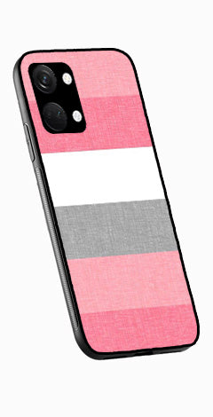 Pink Pattern Metal Mobile Case for OnePlus Nord 3 5G   (Design No -23)