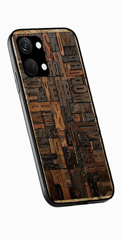 Alphabets Metal Mobile Case for OnePlus Nord 3 5G   (Design No -32)