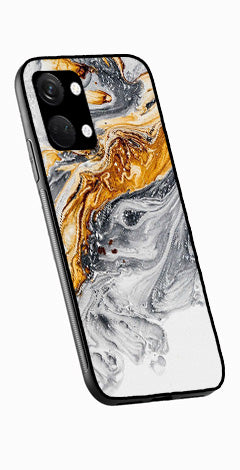 Marble Pattern Metal Mobile Case for OnePlus Nord 3 5G   (Design No -36)