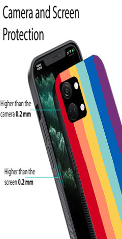 Rainbow MultiColor Metal Mobile Case for OnePlus Nord 3 5G