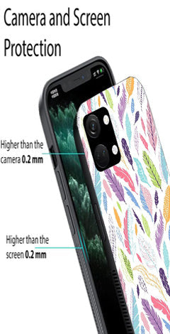 Colorful Feathers Metal Mobile Case for OnePlus Nord 3 5G