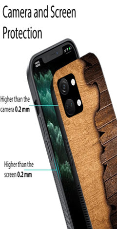 Wooden Design Metal Mobile Case for OnePlus Nord 3 5G