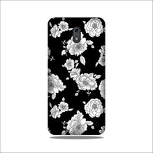 White flowers Black Background Case for Nokia 3