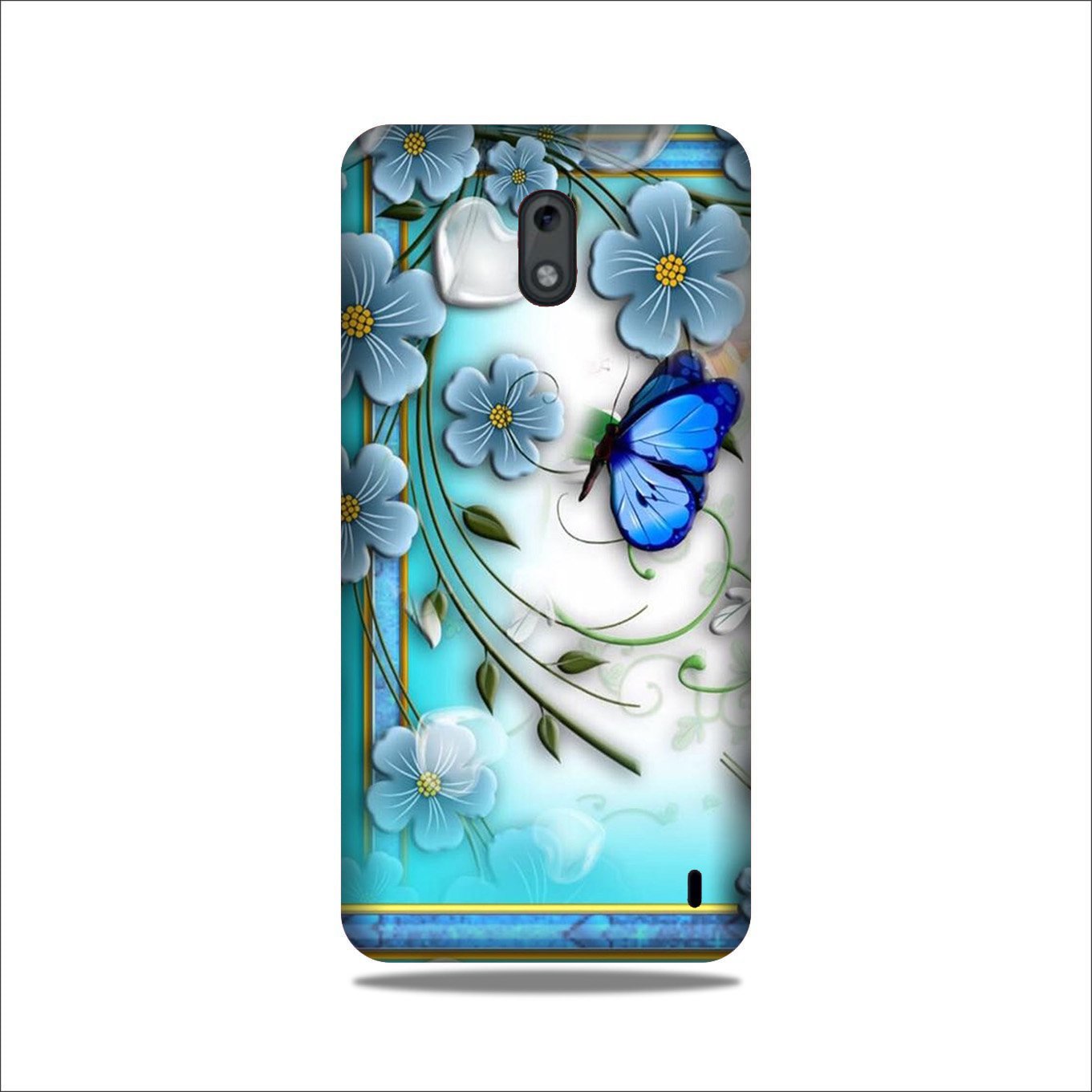 Blue Butterfly Case for Nokia 2