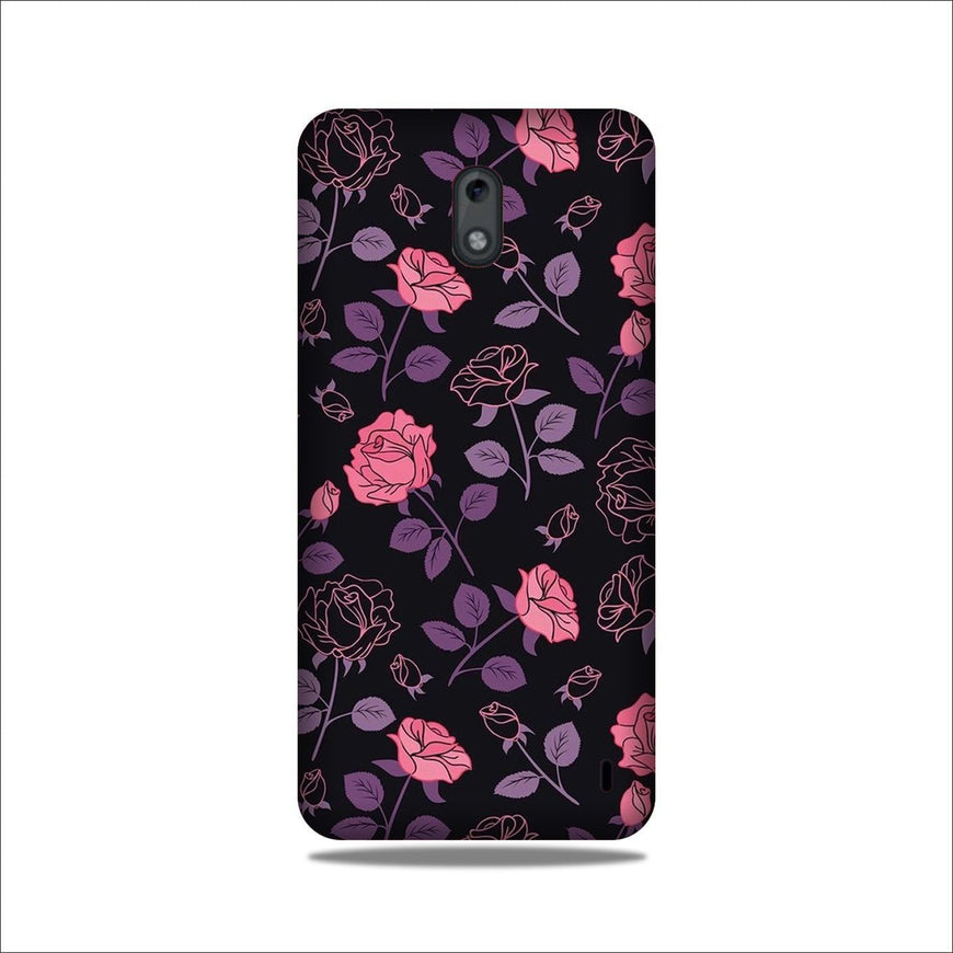 Rose Black Background Case for Nokia 2
